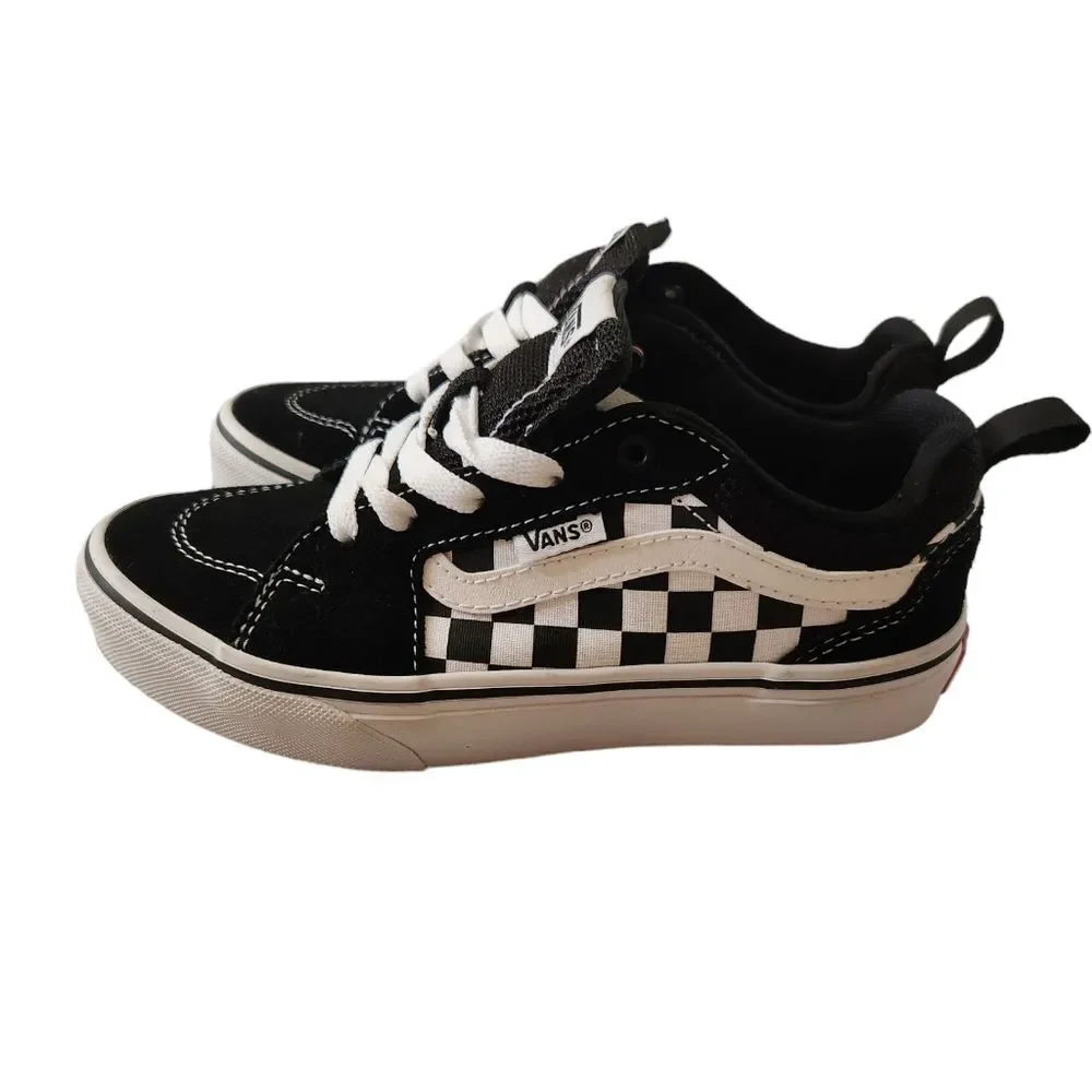 VANS Youth Checkered Flag Low Top Sneakers Sz. 2.0